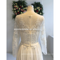 new style alibaba long sleeves islamic wedding dress casual beach wedding dresses 2016